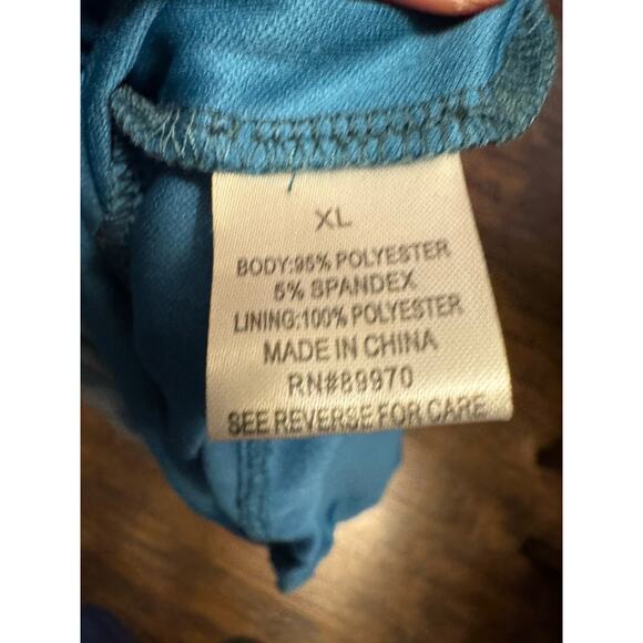 Persaya Floral Sleeveless Dress Blue Maxi Size XL - Picture 11 of 11